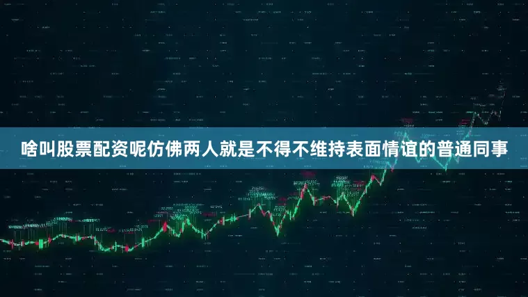 啥叫股票配资呢仿佛两人就是不得不维持表面情谊的普通同事